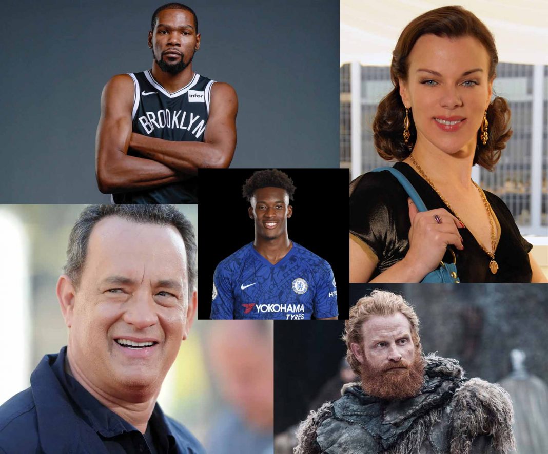 Slavni s koronavirusom