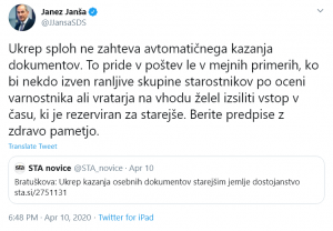 Janez Janša razlaga kaj pomenijo sprejeti ukrepi