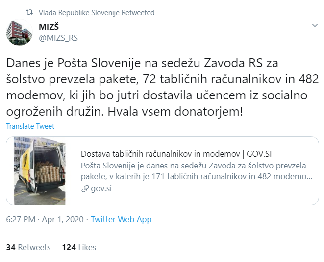 Ministrstvo za izobraževanje