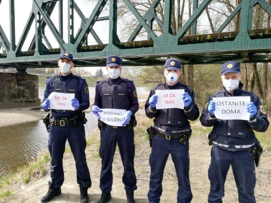 Policija svari OSTANI DOMA Policija izvaja poostren nadzor