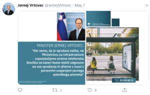 Potniški promet obratuje. Foto: Twitter