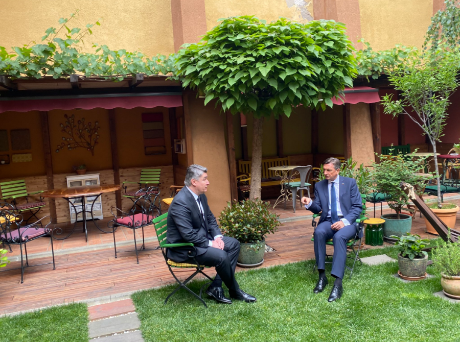 Srečanje Pahorja in Milanoviča Srečanje Pahorja in Milanoviča