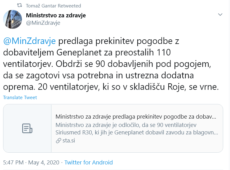 Ventilatorji R30 se vrnejo