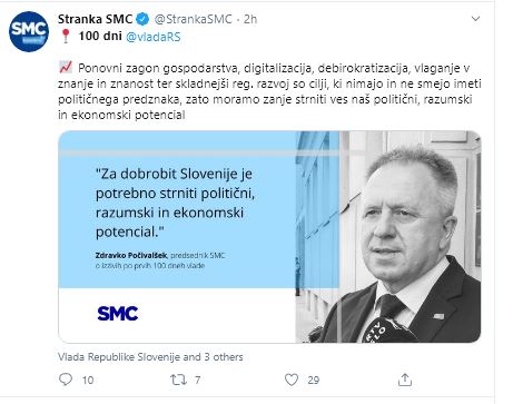 Dosežki vlade v gospodarstvu