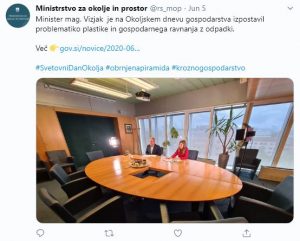 Minister Vizjak o problematiki plastike
