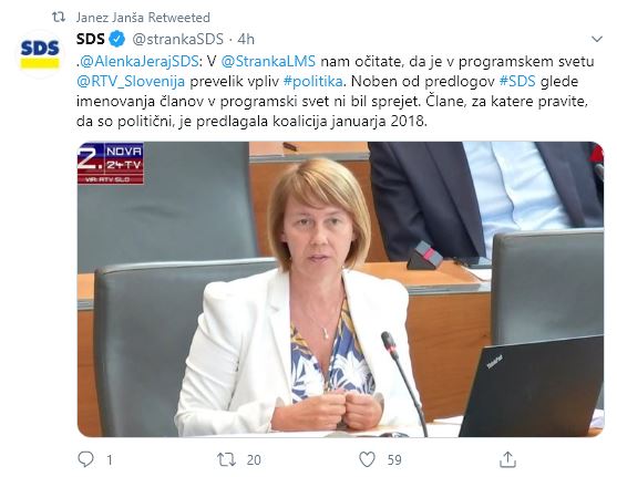 Politični vpliv SD in ostalih skrajno levih strank v RTV SLO
