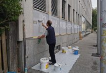 Uničevanje stavbe Ministrstva za kulturo