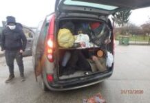 Gorišnica: v avtu za pet oseb prevažal 9 ilegalcev