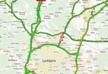 Prometna nesreča v Ljubljani
