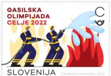 Ta teden gasilska doplačilna poštna znamka