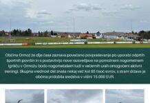 Ormož s novo razsvetljavo na pomožnem nogometnem igrišču za večerno športanje