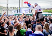 Slovenski navijači zavzeli Stuttgart – vzdušje pred tekmo proti Danski na Euru 2024!