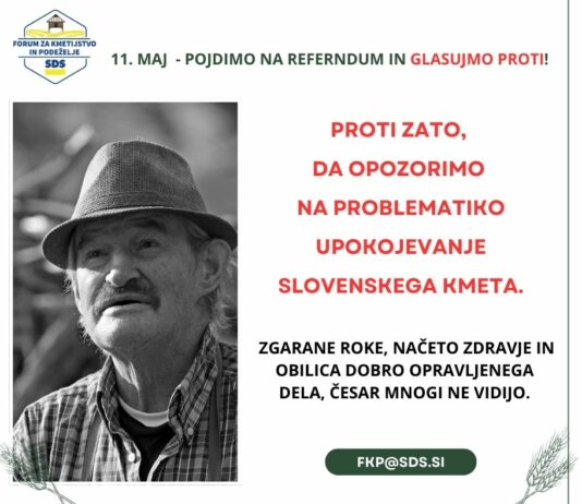 Referendum kot klic po pravičnosti za kmete: slovensko podeželje glasuje PROTI