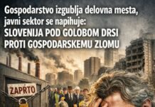 Gospodarstvo izgublja delovna mesta, javni sektor se napihuje: Slovenija pod Golobom drsi proti gospodarskemu zlomu