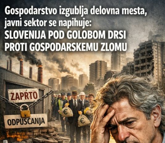 Gospodarstvo izgublja delovna mesta, javni sektor se napihuje: Slovenija pod Golobom drsi proti gospodarskemu zlomu