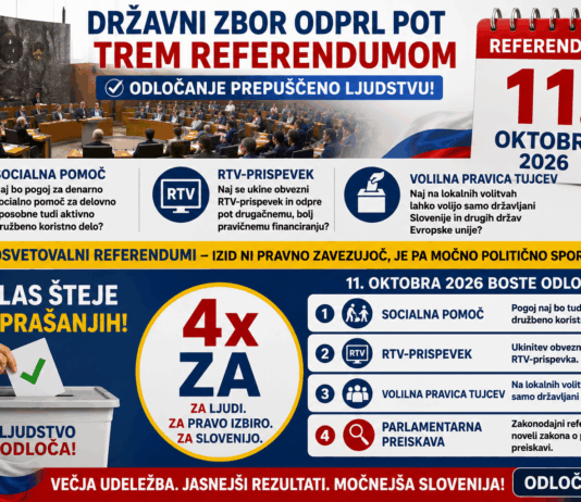 Državni zbor odprl pot trem referendumom: o RTV-prispevku, socialni pomoči in volilni pravici bodo odločali državljani