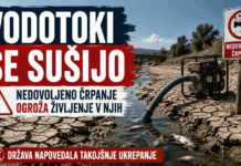 Vodotoki se sušijo, nedovoljeno črpanje pa ogroža življenje v njih: država napovedala takojšnje ukrepanje