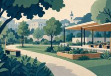 Majšperk dobiva 584 tisoč evrov evropske podpore za zelene površine Simbolna ilustracija javnega parka, vrta in učilnice na prostem