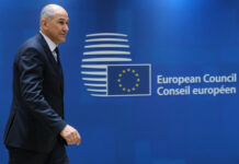 Janez Janša ob prihodu na zasedanje Evropskega sveta